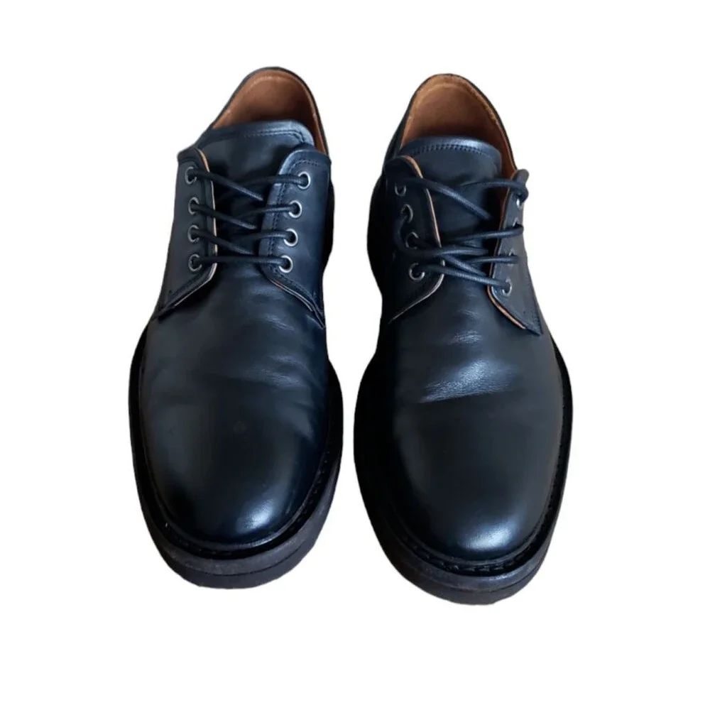 $698 John Varvatos Scarpe Derby Leather Shoes hand made Portugal men's Size 11